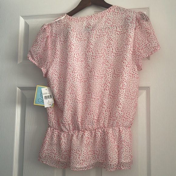 Cece white/red top size small new with tags - Picture 3 of 4